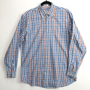 Peter Millar Men’s Plaid Button Down Shirt Long Sleeve Business Casual Large